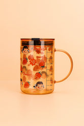 Cute Strawberry Glass Mug